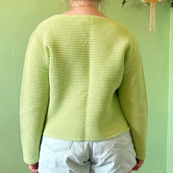 Pastel Green Waffle Weave Top 💚 - Picture 7 of 7